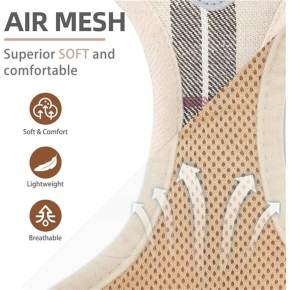 Adjustable Dog Harness Collar and Leash Set Step in No Pull Pet Harness - Picture 3 of 7